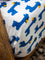 Blue Giraffe Cotton Cot/Crib Fitted Sheet