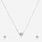 92.5 Silver Pendant With Chain and Earring Set 191387