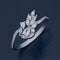 92.5 Silver Finger Ring 180999