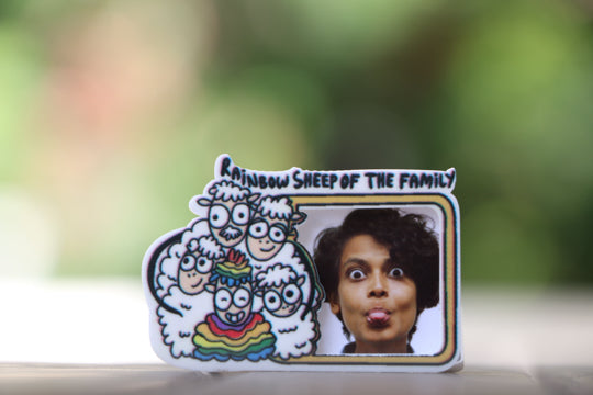 Rainbow Sheep Badge