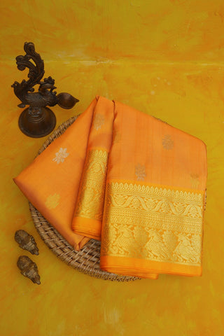 Venkatagiri Silk Mustard Saree