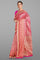 PINK and GOLD PAISLEY WITH JAAL SILK BLEND Saree with BANARASI FANCY