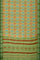 MULTI and OLIVE GREEN SHIBORI PRINT LINEN Saree with FANCY