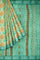 MULTI and DARK GREEN SHIBORI PRINT LINEN Saree with FANCY