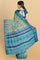 MULTI and DARK BLUE SHIBORI PRINT LINEN Saree with FANCY