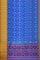 ROYAL BLUE and MULTI IKKAT PRINT SILK Saree with IKAT