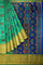 SEA GREEN and MULTI IKKAT PRINT SILK Saree with IKAT