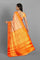 ORANGE and GOLD BROCADE SILK Saree with KANCHIPURAM