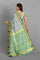 SEA GREEN and SILVER BROCADE SILK Saree with KANCHIPURAM