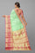 PISTA and PINK BROCADE SILK Saree with KANCHIPURAM