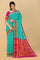 TEAL and GOLD BUTTIS SICO Saree with CHIRALA