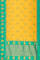 YELLOW and SEA GREEN BROCADE BUTA SILK Saree with KANCHIPURAM