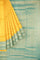YELLOW and SEA GREEN BROCADE BUTA SILK Saree with KANCHIPURAM