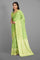 PISTA GREEN and GOLD BUTTIS SILK BLEND Saree with SEMI PATTU