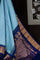 Gadwal Silk Buttis Ice Blue Saree