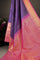 Kancheepuram Silk Checks Violet Saree