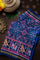 Patola Silk Florals Royal Blue Saree