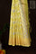 Designer Kora Lime Yellow Saree With Jaal