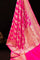 Banarasi  Silk Hot Pink Saree