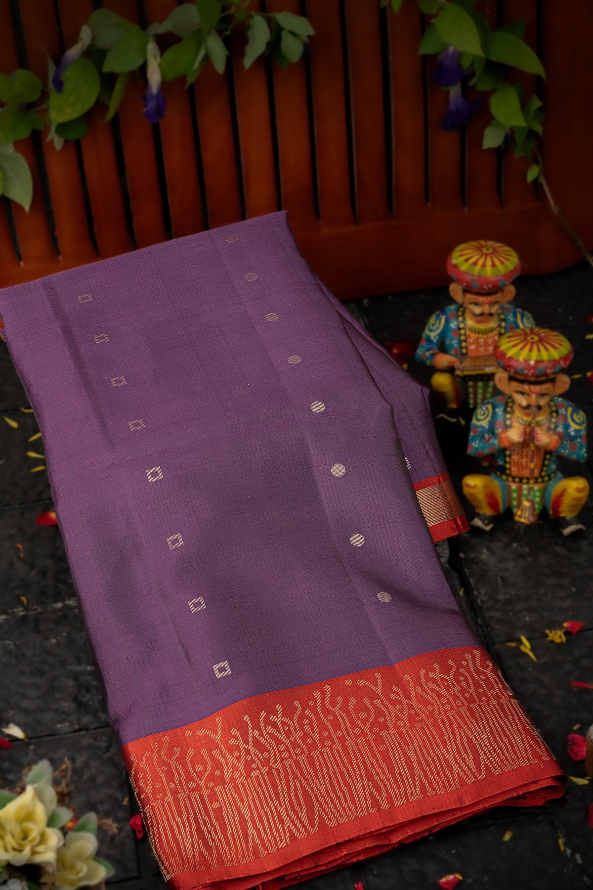 Coimbatore Silk Purple Saree