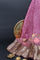 Bandhani Silk Rose Onion Pink Saree