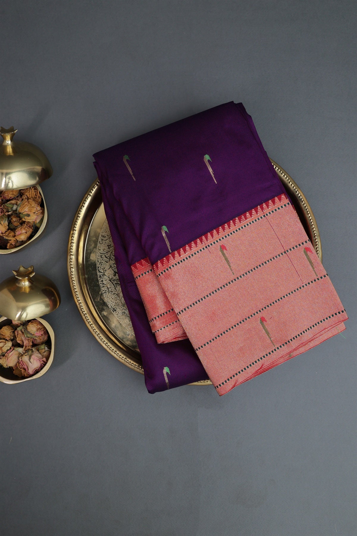 Paithani Silk Purple Saree