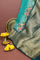 Bandhani Silk Peacock Green Saree