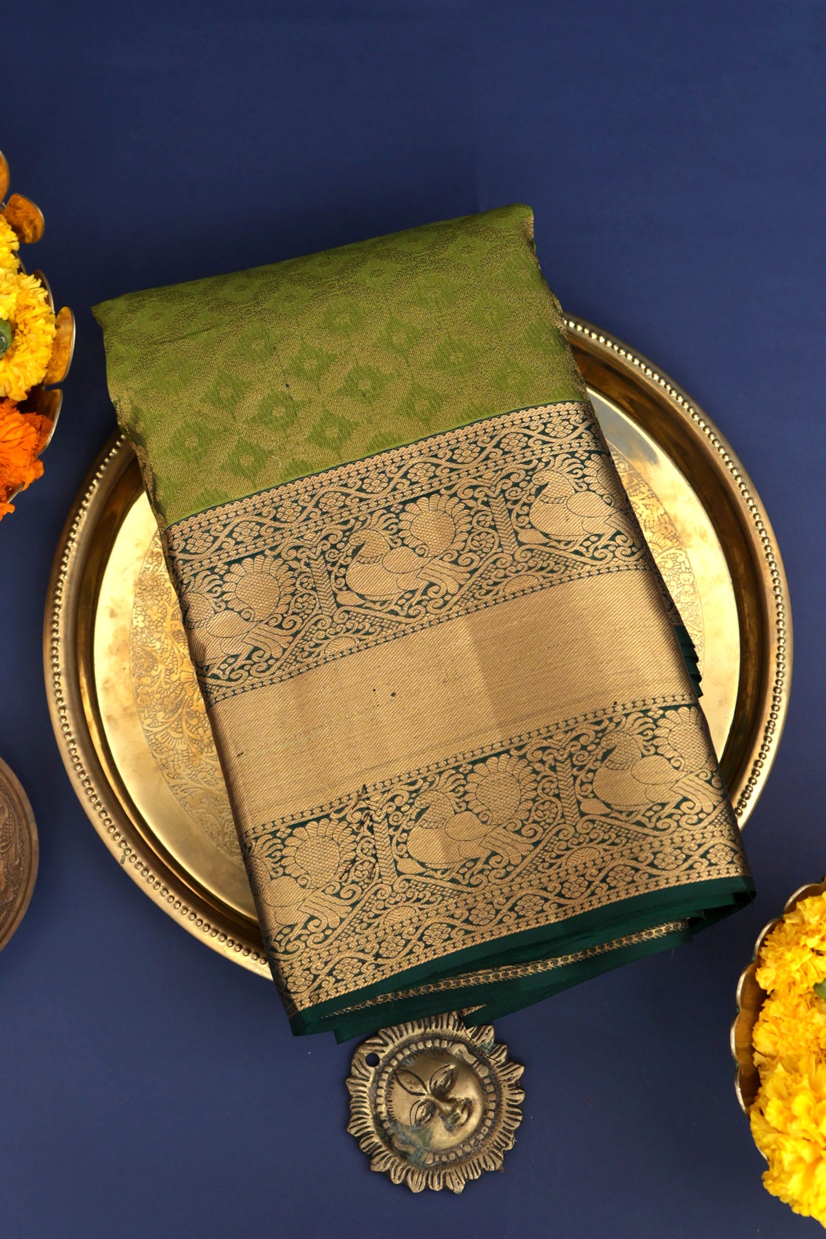 Coimbatore Silk Green Saree