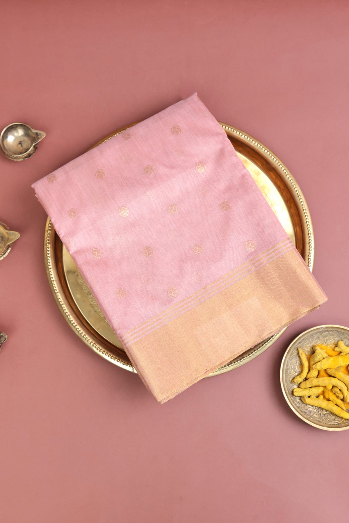 Chenderi Sico Onion Pink Saree