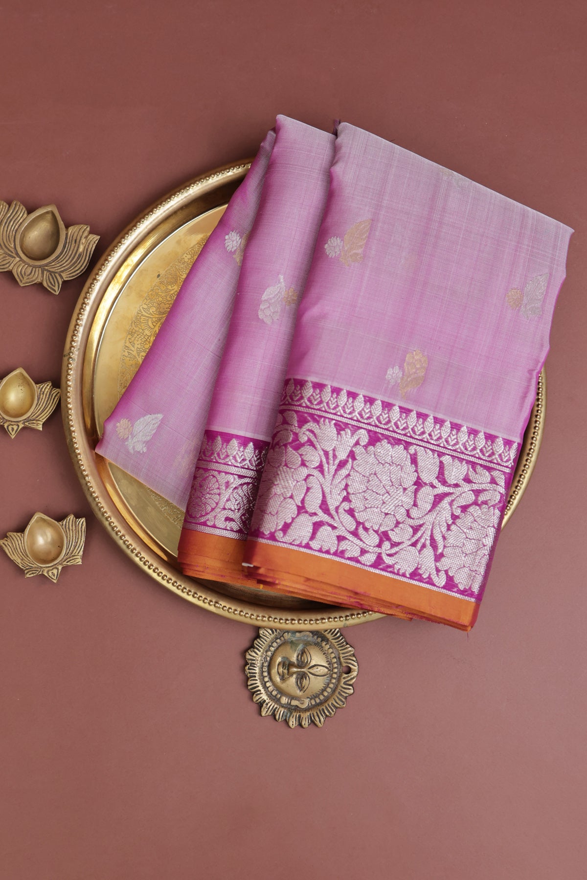 Venkatagiri Silk Light Pink Saree