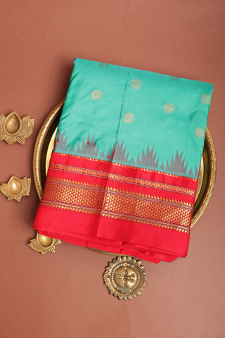 Narayanpet Silk Sea Green Saree