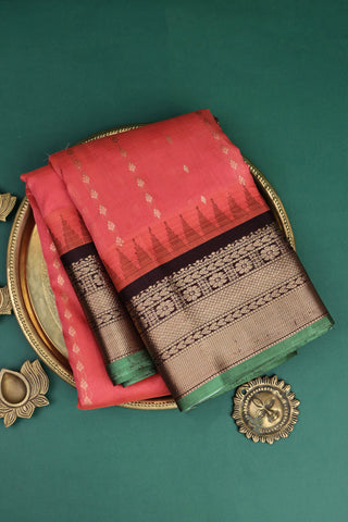 Kuppadam Sico Peach Saree