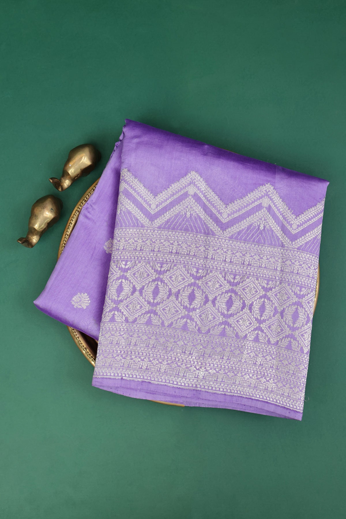 Matka Silk Lavender Saree