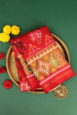 Patola Silk Red Saree