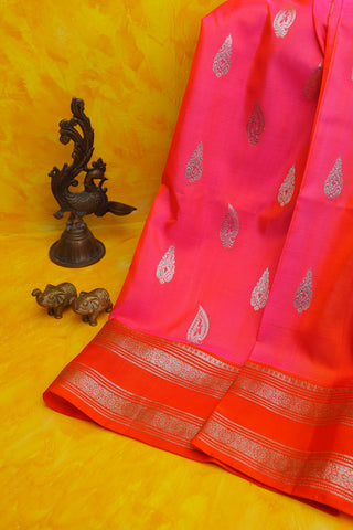 Venkatagiri Silk Pink Saree