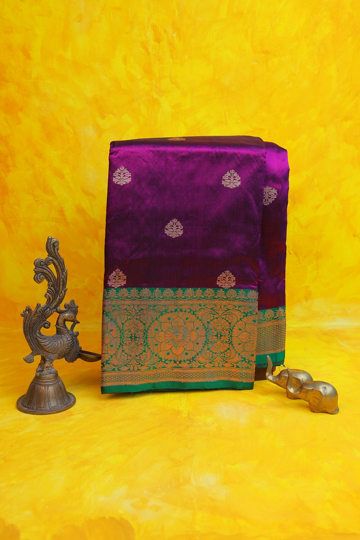 Banarasi Silk Violet Saree