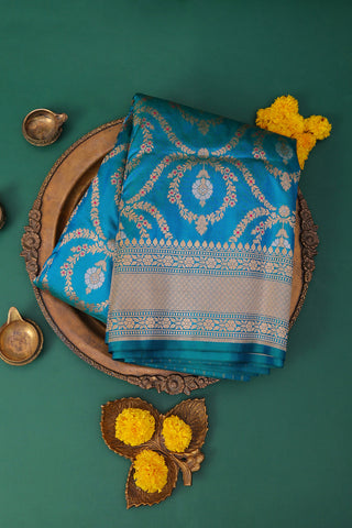 Banarasi Silk Blue Saree