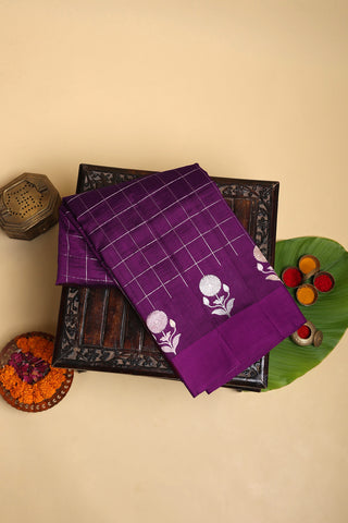 Matka Silk Magenta Saree