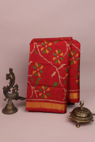 Patola Silk Red Saree