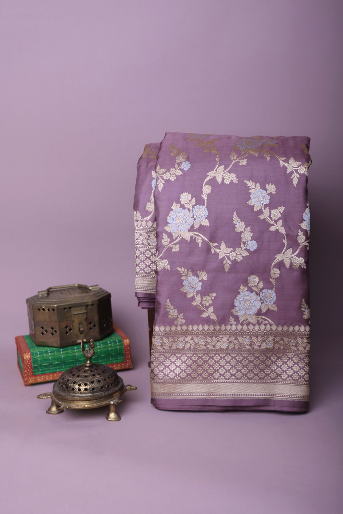 Banarasi Silk Mauve Saree