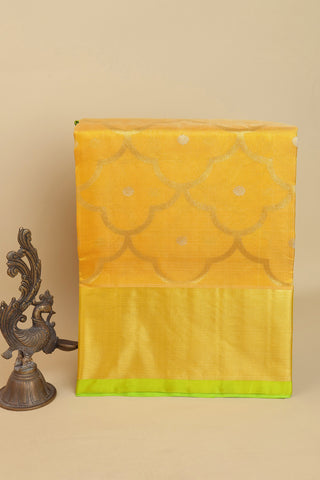 Venkatagiri Silk Yellow Saree