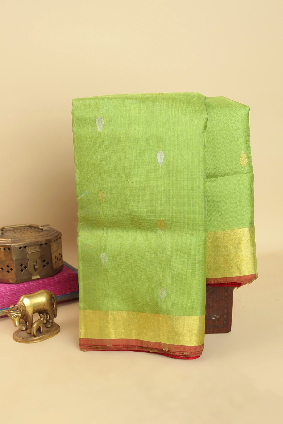 Uppada Silk Light Green Saree