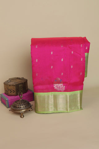 Kuppadam Silk Pink Saree