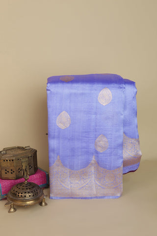 Banarasi Matka Silk Lavender Saree