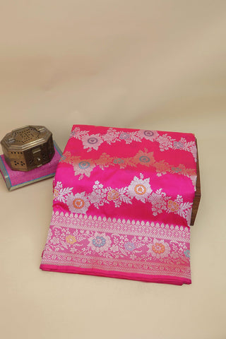 Banarasi Silk Pink Saree