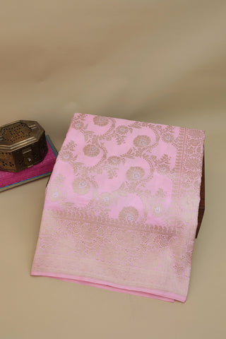 Banarasi Silk Light Pink Saree