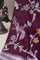 Banarasi Tussar Wine Saree