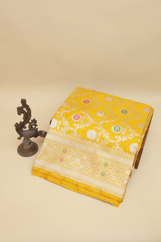 Banarasi Silk Yellow Saree