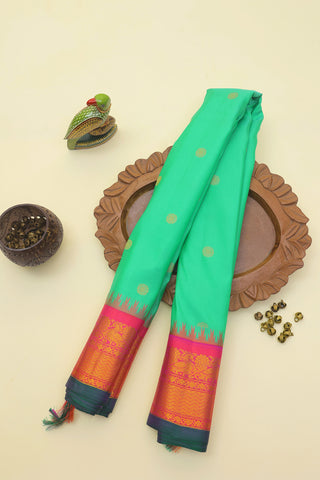 Gadwal Silk Sea Green Saree