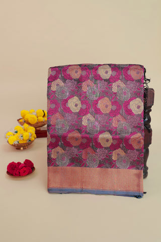 Banarasi Silk Multi-Colour Saree